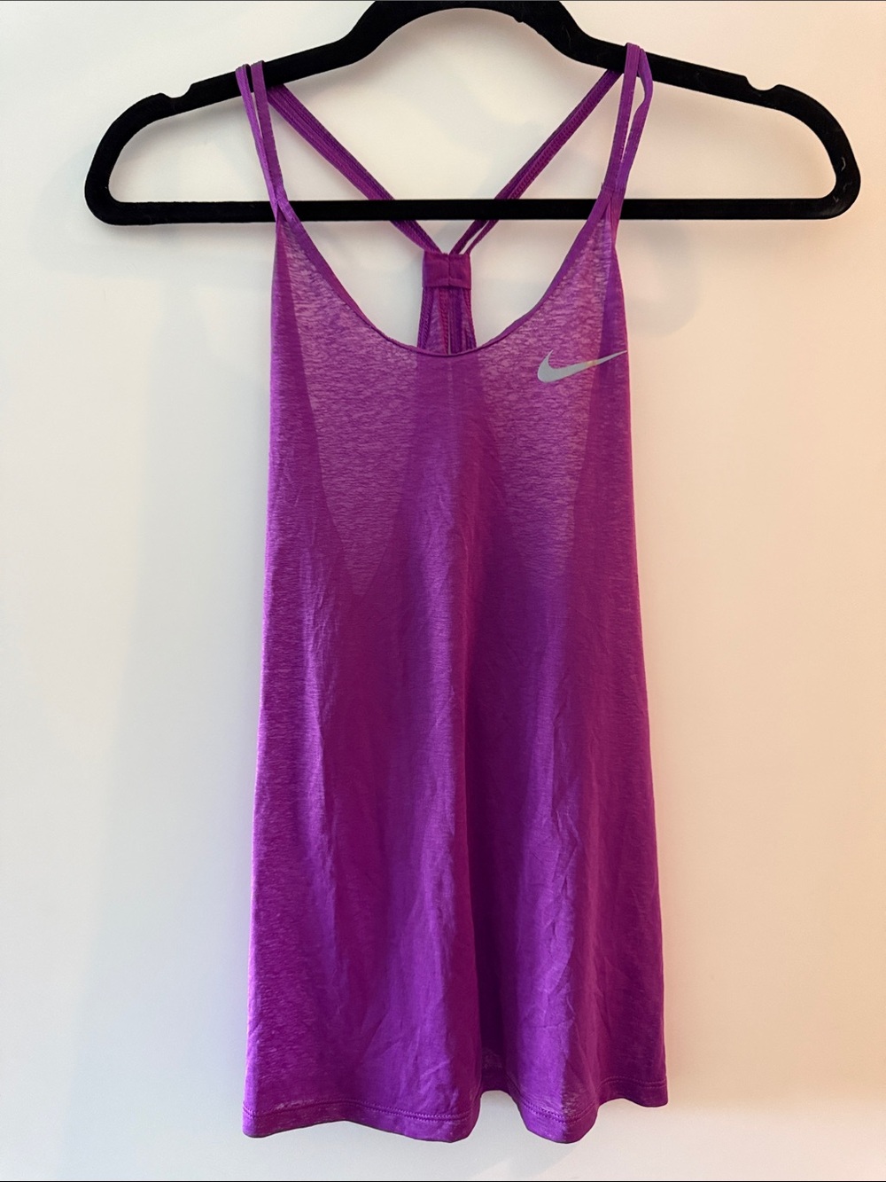 Nike Purple Double-Strap Racerback Tank Top